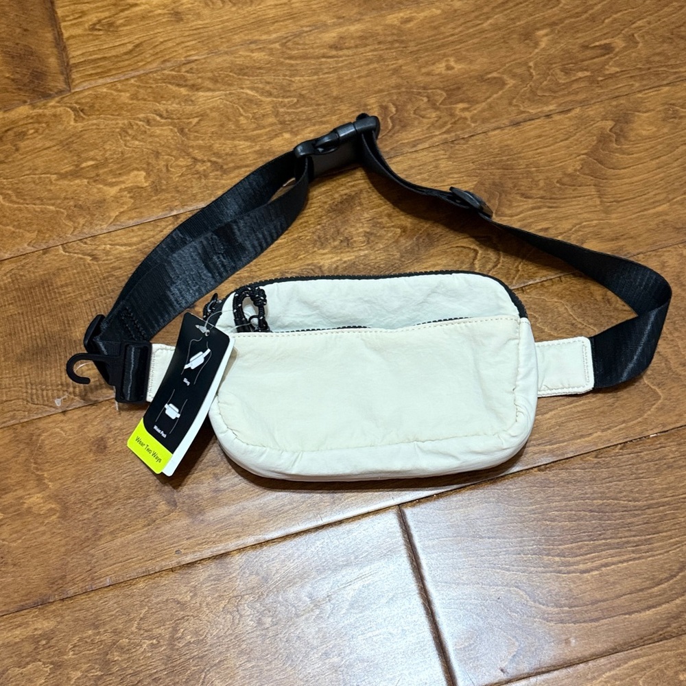 NWT Athletic Works Cream Waist Bag